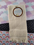 Vintage CharlesCraft, Inc. Cross Stitch Collectibles Hand Towel, Eggshell White, NWT