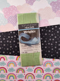 Vintage Wrights Soft and Easy Hem Tape, Nile Green SEALED