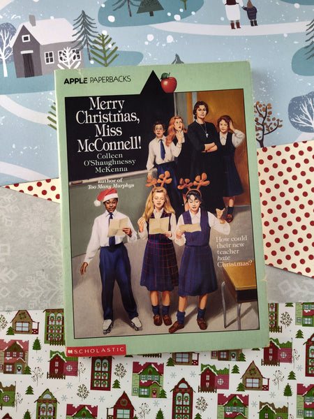Vintage 1990 Apple Paperbacks, Merry Christmas, Miss McConnell! Scholastic Softcover