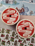 Vintage Christmas Set/2 Christmas Winter Decorator Craft Ribbon, New/Lightly Used