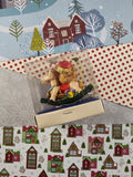 Vintage Christmas Ornament, Teddy Bear on Rocking Chair, NIB