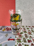 Vintage 12 Days of Christmas "4th Day" Glass Tumbler, Nice & Clean