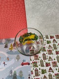 Vintage 12 Days of Christmas "4th Day" Glass Tumbler, Nice & Clean