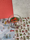 Vintage 12 Days of Christmas "3rd Day" Glass Tumbler, Nice & Clean