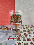 Vintage 12 Days of Christmas "5th Day" Glass Tumbler, Nice & Clean