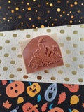 Vintage 1999 Stampin' Up! Teddy Bear Autumn Fall Leaves Block/Rubber Stamp