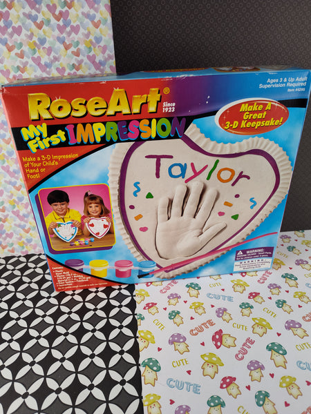 Vintage 1998 RoseArt: My First Impression Heart Mold Kit, NIB NEW