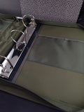 Vintage 1999 Mead Five Star First Gear 2" Zipper Binder, Olive Green, NWT NOS