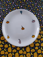 Magenta Designer Collection "Jack's Pumpkins" 6" Halloween Kitties Dessert Plate