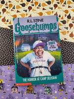 Vintage 1996 1st Printing R.L. Stine Goosebumps #33, The Horror at Camp Jellyjam *w/Decal*