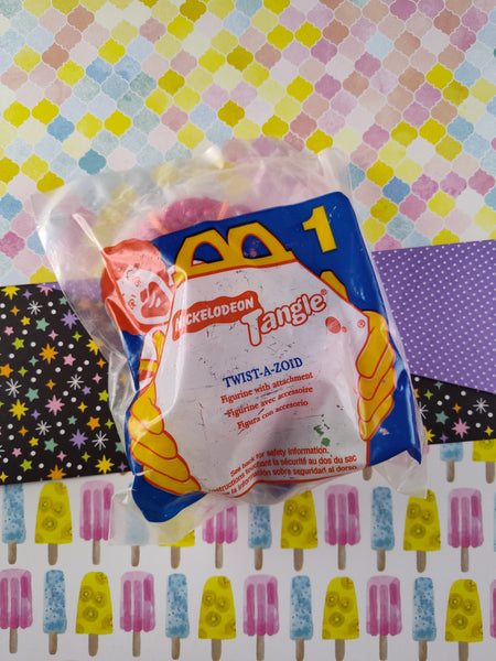 Vintage 1996 Nickelodeon Tangle Twist-A-Zoid McDonalds Toy SEALED