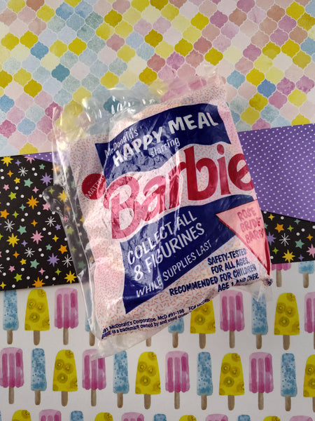 Vintage 1991 Barbie "Rose Bride Barbie" McDonalds Toy SEALED