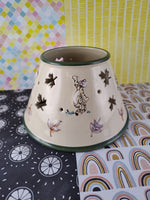 Walt Disney's Winnie the Pooh &Friends Ceramic 7" Candle Topper/Lamp Shade, Like New