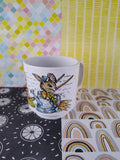 Vintage Oneidaware Melamine Easter Bunny Garden Children's Mug, Nice & Clean