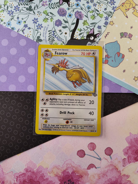 Vintage Uncommon - Fearow Jungle Non-Holo Pokemon Card 36/64 - LP