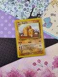Vintage Rare - Dugtrio Base Set Non-Holo Pokemon Card 19/102 - HP/Damaged (B)