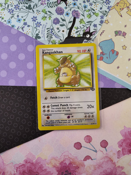Vintage Rare - Kangaskhan Jungle Non-Holo Pokemon Card 21/64 - LP (B)