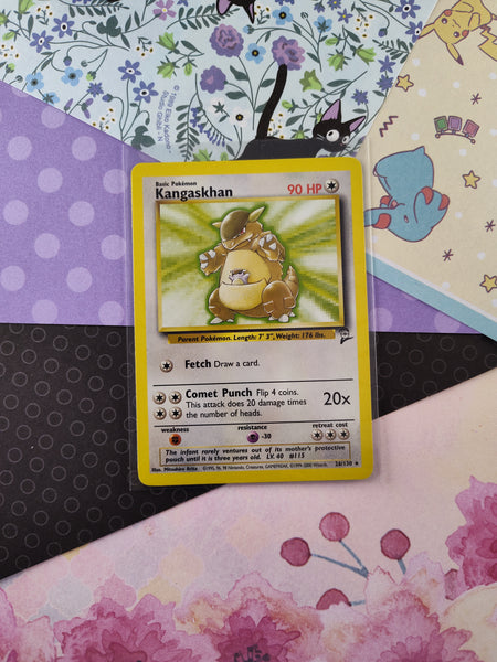Vintage Rare - Kangaskhan Base Set 2 Non-Holo Pokemon Card 26/130 - LP