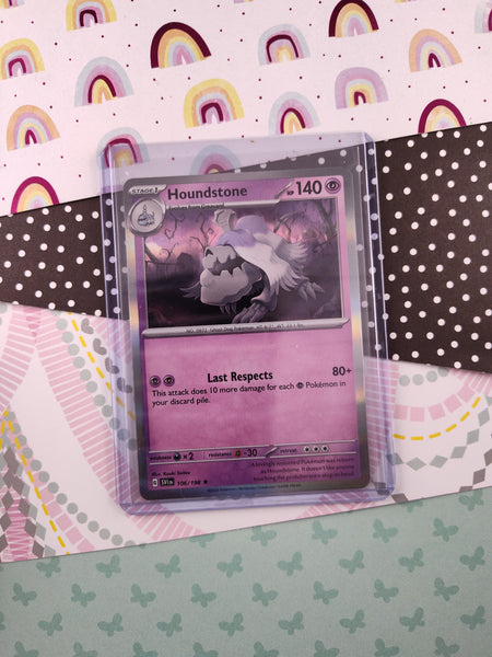 Pokemon TCG - Houndstone Scarlet & Violet Holographic Card 106/198 - N Pfaltzcraftsmore Pokemon TCG - Houndstone Scarlet & Violet Holographic Card 106/198 - N Pfaltzcraftsmore