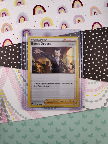 Pokemon TCG - Boss's Orders Rebel Clash Holographic Card 154/192 - NM
