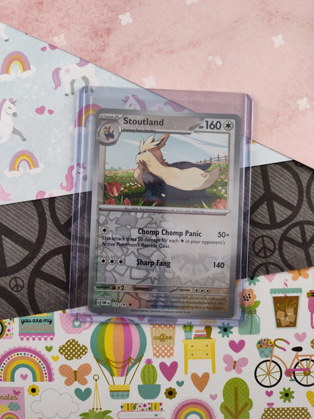 Pokemon TCG - Stoutland Obsidian Flames Reverse Holo Card 172/197 - NM