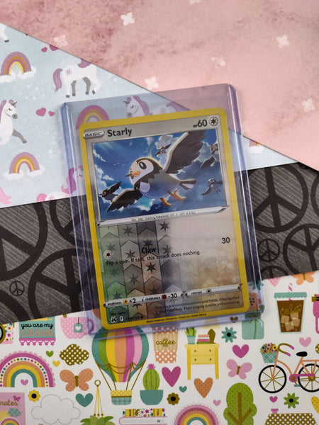 Pokemon TCG - Starly Crown Zenith Reverse Holo Card 110/159 - NM