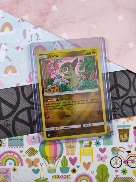 Pokemon TCG - Axew Unified Minds Reverse Holo Card 154/236 - NM