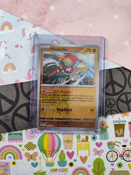 Pokemon TCG - Hawlucha Scarlet & Violet Reverse Holo Card 118/198 - NM