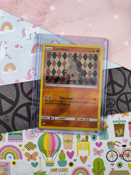 Pokemon TCG - Larvitar Team Up Reverse Holo Card 79/181 - NM