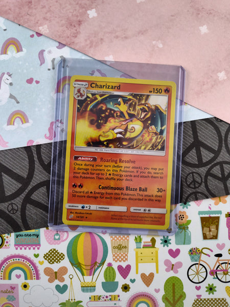 Pokemon TCG - Charizard Sun & Moon Team Up Non-Holo Card 14/181 - NM