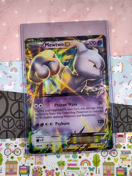 Pokemon TCG - Mewtwo EX X&Y Promo Jumbo Full Art Holographic Card XY183 - NM