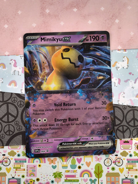 Pokemon TCG - Mimikyu ex Black Star Promo Jumbo Full Art Holographic Card 004 - NM