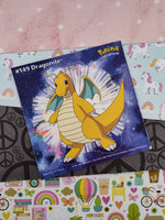 Vintage 1999 Pokemon Priss Prints Game Freak #149 Dragonite Jumbo Sticker, New & Unpeeled