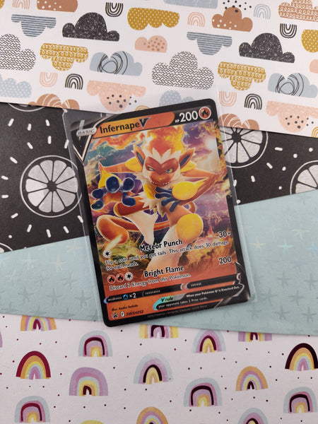 Pokemon TCG - Infernape V Sword & Shield Promo Full Art Holo Card SWSH252 - VG