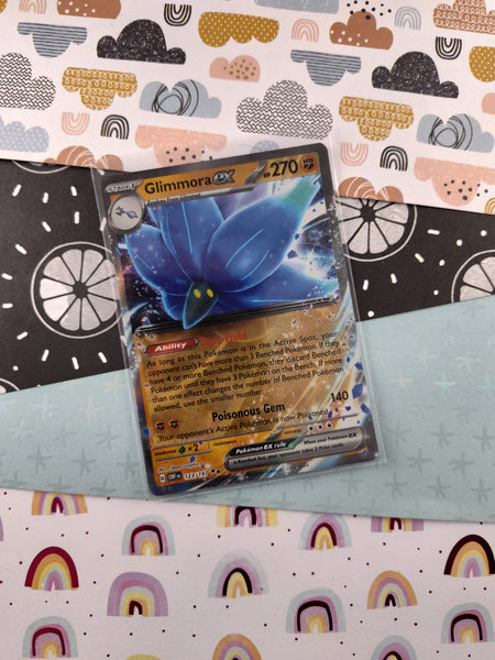 Pokemon TCG - Glimmora ex Obsidian Flames Full Art Holo Card 123/197 - VG