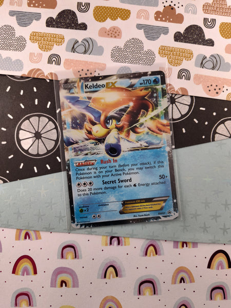 Pokemon TCG - Keldeo EX Black & White Promo Full Art Holo Card BW61 - LP