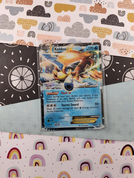 Pokemon TCG - Keldeo EX Black & White Promo Full Art Holo Card BW61 - VG