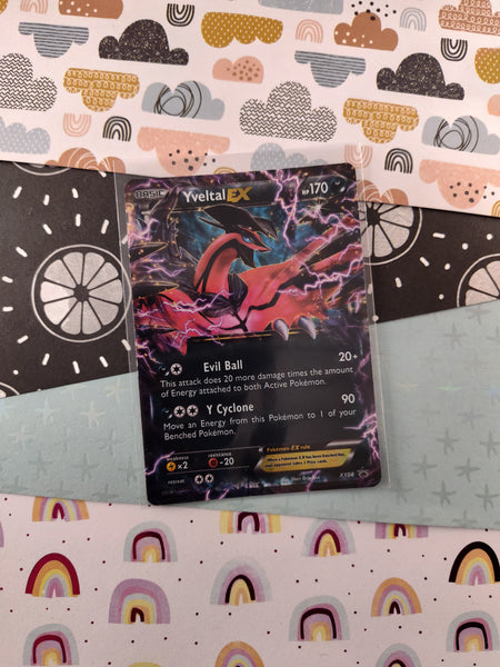 yveltal pokemon card ex Pokemon TCG - Yveltal EX X&Y Promo Full Art Holo Card XY08