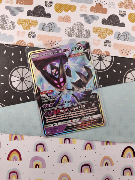 Pokemon TCG - Dawn Wings Necrozma GX Ultra Prism Full Art Holo Card 63/156 - VG