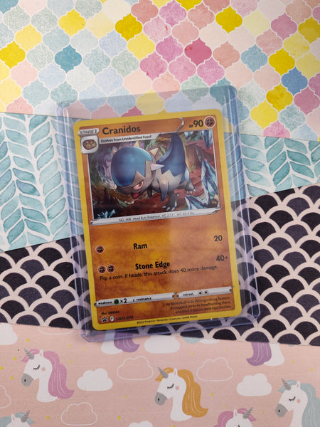 Pokemon TCG - Cranidos Sword & Shield Promo Holographic Card SWSH274 - Pfaltzcraftsmore Pokemon TCG - Cranidos Sword & Shield Promo Holographic Card SWSH274 - Pfaltzcraftsmore