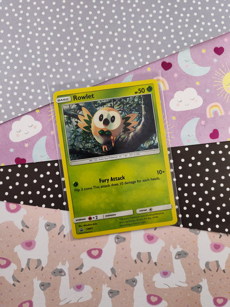 rowlet holographic pokemon card Promo #SM01 Attack 1 Rowlet (Holo) Pokemon TCG (McDonalds