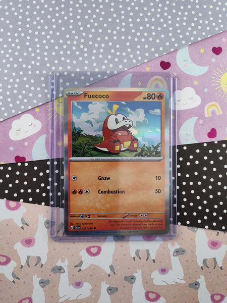 Pokemon TCG - Fuecoco Scarlet & Violet Holographic Card 036/198 - NM