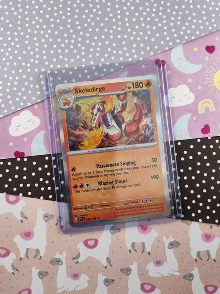Pokemon TCG - Skeledirge Scarlet & Violet Holographic Card 038/198 - NM