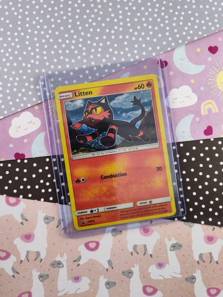 Pokemon TCG - Litten Sun & Moon Promo (Cosmos) Holographic Card SM02 - NM