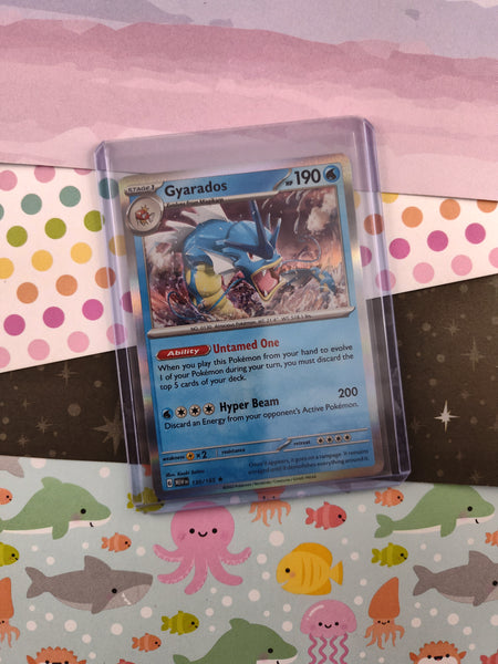 Pokemon TCG - Gyarados Scarlet & Violet Holographic Card 130/165 - NM