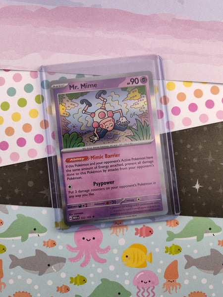 Pokemon TCG - Mr. Mime Scarlet & Violet Holographic Card 122/165 - NM
