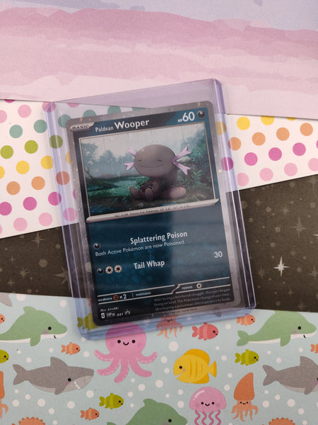 Pokemon TCG - Paldean Wooper Black Star Promo (Cosmos) Holographic Card #041 - NM