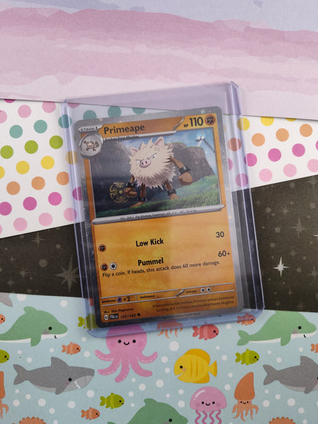 Pokemon TCG - Primeape Paldea Evolved Holographic Card 107/193 - NM