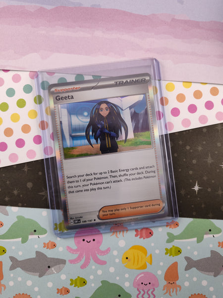 Pokemon TCG - Geeta Obsidian Flames Holographic Card 188/197 - NM