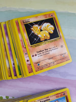 Vintage 1990's Bulk Pokemon Card Lot, 117 Common + 110 Uncommon WOTC Cards No Duplicates